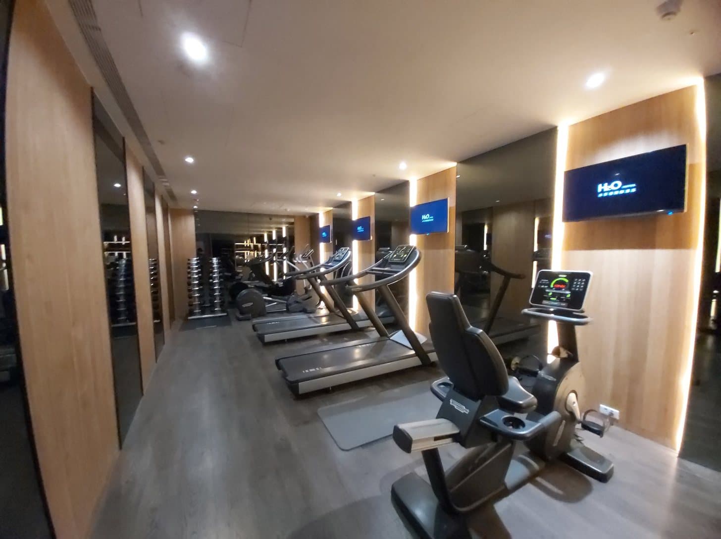 The existing gym at H₂O Hotel