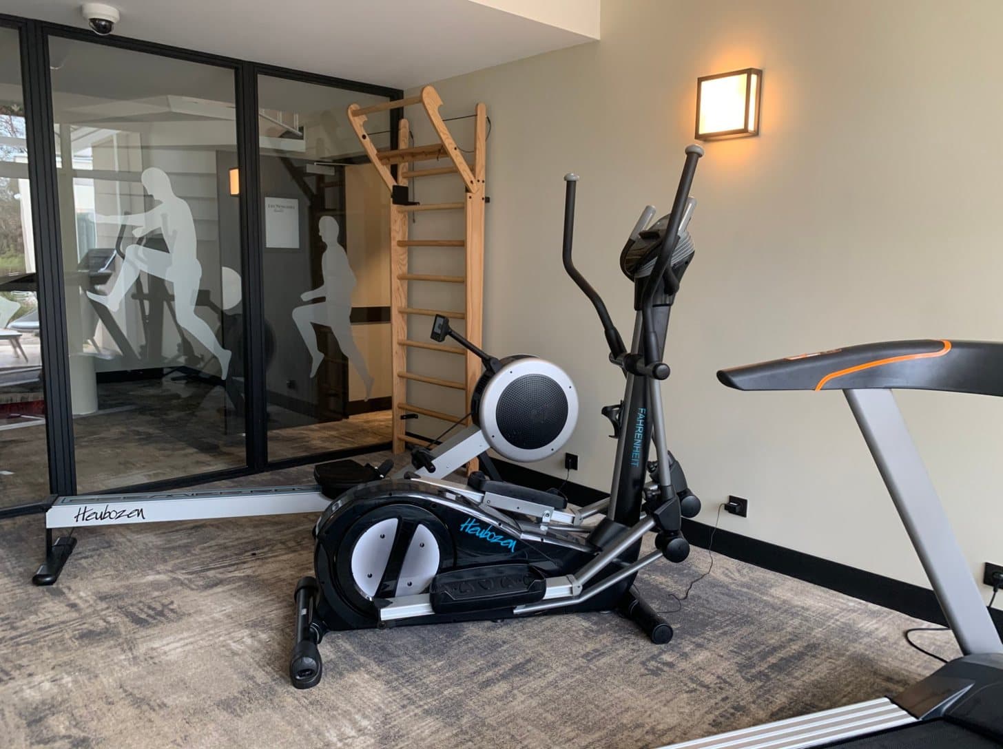 The existing gym at Les Nomades